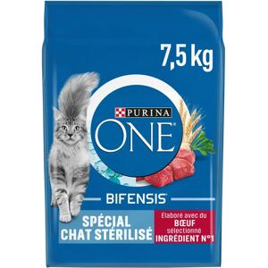 Croquettes Purina One Stérilisé au Bœuf et au Blé - 7,5 kg - Publicité Croquettes Purina One Stérilisé au Bœuf et au Blé - 7,5 kg - Publicité