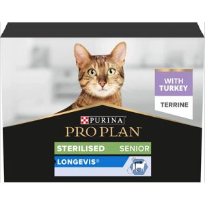 Pro Plan Gatto Sterilised Senior 7+ Longevis 10 x 75gr - Cat Food Pro Plan Gatto Sterilised Senior 7+ Longevis 10 x 75gr - Cat Food