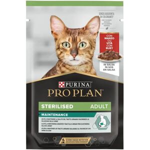 Purina Pro Plan Chat Stérilisé Morceaux Tendres en Sauce Bœuf 85g - Publicité Purina Pro Plan Chat Stérilisé Morceaux Tendres en Sauce Bœuf 85g - Publicité