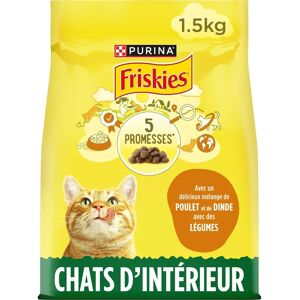 PURINA FRISKIES Nourriture pour chat intérieur poulet dinde légumes - 4,5kg - Publicité PURINA FRISKIES Nourriture pour chat intérieur poulet dinde légumes - 4,5kg - Publicité