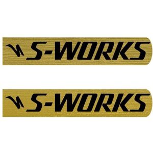 Autocollant de cadre S-Works Mod-11 en or - Accessoire vélo - Publicité Autocollant de cadre S-Works Mod-11 en or - Accessoire vélo - Publicité