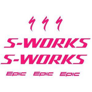 Autocollants pour Cadre Vélo Specialized S-Works Epic - Autocollants - Publicité Autocollants pour Cadre Vélo Specialized S-Works Epic - Autocollants - Publicité