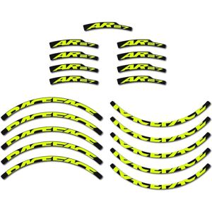 Autocollants de jante VTT Race Face AR27 27,5" Jaune Fluorescent Autocollants de jante VTT Race Face AR27 27,5" Jaune Fluorescent