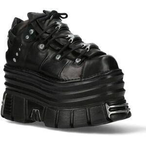 New Rock M-106-C181 Schwarze Chunky Plattform Turm Stiefel - Stiefel New Rock M-106-C181 Schwarze Chunky Plattform Turm Stiefel - Stiefel
