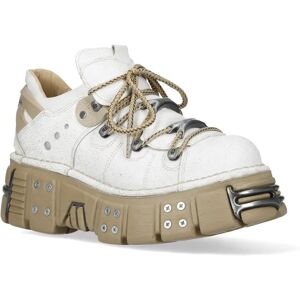 New Rock M-120N-C80 Weiße Chunky Plattform Stiefel - Stiefel New Rock M-120N-C80 Weiße Chunky Plattform Stiefel - Stiefel
