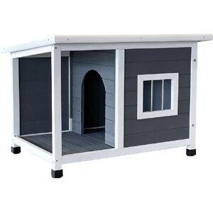 Caseta de Perro Pequeño GARDIUN Dona 85x58x60 cm Acceso Frontal - Techo Asfáltico Caseta de Perro Pequeño GARDIUN Dona 85x58x60 cm Acceso Frontal - Techo Asfáltico