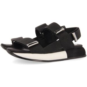 Zwarte Sandalen Gioseppo - Verstelbare Bandjes, Anatomische Binnenzool, 3cm Zool Zwarte Sandalen Gioseppo - Verstelbare Bandjes, Anatomische Binnenzool, 3cm Zool