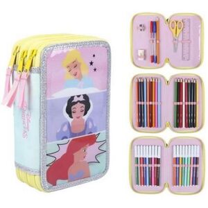 Trousse scolaire Princesses Disney 43 pièces rose - Publicité Trousse scolaire Princesses Disney 43 pièces rose - Publicité