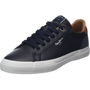 Pepe Jeans PMS30839 Navy Leather Sneakers - Sneakers Pepe Jeans PMS30839 Navy Leather Sneakers - Sneakers