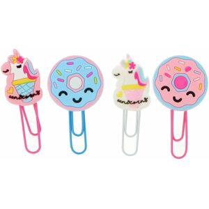 Inca Unicorn and Donuts Hair Clips - Set of 4 Inca Unicorn and Donuts Hair Clips - Set of 4