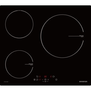Placa de inducción - Infiniton IND3N61G28, 3 zonas, 28 cm, 6300W, Negra Placa de inducción - Infiniton IND3N61G28, 3 zonas, 28 cm, 6300W, Negra