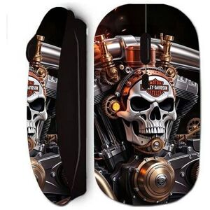 Souris sans fil Harley Davidson Tête de Mort Mécanique - Accessoire Informatique - Publicité Souris sans fil Harley Davidson Tête de Mort Mécanique - Accessoire Informatique - Publicité