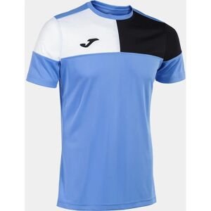 Joma Crew Men’s V 103084 Short Sleeve Sports T-Shirt - Blue Black White Joma Crew Men’s V 103084 Short Sleeve Sports T-Shirt - Blue Black White