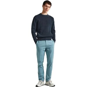 Pepe Jeans Blå Slim Bomulls Chino - Byxor Pepe Jeans Blå Slim Bomulls Chino - Byxor