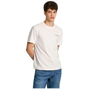 Pepe Jeans PM509623 Arryn White Short Sleeve Organic Cotton T-shirt - Casual Pepe Jeans PM509623 Arryn White Short Sleeve Organic Cotton T-shirt - Casual