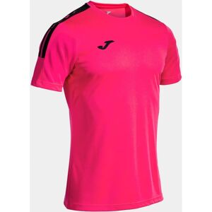 Camiseta Olimpiada Joma Fúcsia e Preto de Manga Curta - Camiseta Camiseta Olimpiada Joma Fúcsia e Preto de Manga Curta - Camiseta