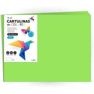 M-OFFICE Cartulina de Colores Grande 50x65cm - Papel para manualidades M-OFFICE Cartulina de Colores Grande 50x65cm - Papel para manualidades