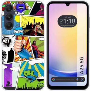 Coque en Silicone pour Samsung Galaxy A25 5G - Case Comic - Publicité Coque en Silicone pour Samsung Galaxy A25 5G - Case Comic - Publicité