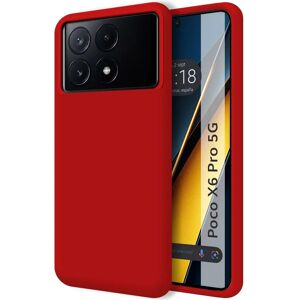TUMUNDOSMARTPHONE Rood Siliconen Cover voor Xiaomi Poco X6 Pro 5G TUMUNDOSMARTPHONE Rood Siliconen Cover voor Xiaomi Poco X6 Pro 5G