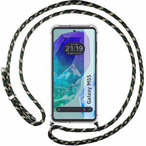 TUMUNDOSMARTPHONE Galaxy M55 5G Schokbestendige Telefoonhoes met Lanyard TUMUNDOSMARTPHONE Galaxy M55 5G Schokbestendige Telefoonhoes met Lanyard