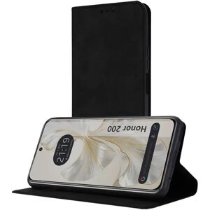 TUMUNDOSMARTPHONE Honor 200 5G Likt läder plånboksfodral - Mobilskal TUMUNDOSMARTPHONE Honor 200 5G Likt läder plånboksfodral - Mobilskal