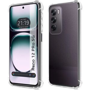 TUMUNDOSMARTPHONE Transparante Siliconen Schokbestendige Cover voor Oppo Reno 12 Pro 5G TUMUNDOSMARTPHONE Transparante Siliconen Schokbestendige Cover voor Oppo Reno 12 Pro 5G