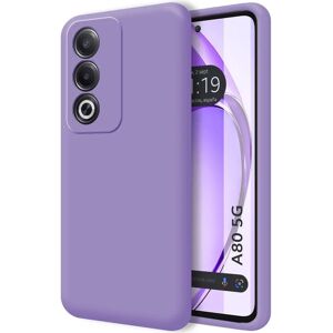 TUMUNDOSMARTPHONE Liquid Siliconen Case Oppo A80 5G Paars - Telefoonhoesje TUMUNDOSMARTPHONE Liquid Siliconen Case Oppo A80 5G Paars - Telefoonhoesje