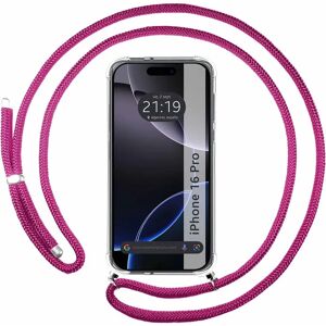 Roze hoes met koord voor iPhone 16 Pro (6.3) - TUMUNDOSMARTPHONE Roze hoes met koord voor iPhone 16 Pro (6.3) - TUMUNDOSMARTPHONE