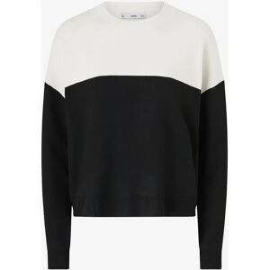 Mango Cecilia Svart/Hvit Genser - Jumper Mango Cecilia Svart/Hvit Genser - Jumper