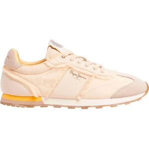 Pepe Jeans Beige Leather Trainers - Casual Shoes Pepe Jeans Beige Leather Trainers - Casual Shoes