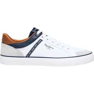 Pepe Jeans Kenton White Leather Casual Sneakers - Sneakers Pepe Jeans Kenton White Leather Casual Sneakers - Sneakers