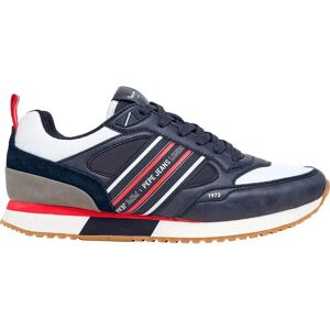 Pepe Jeans Dublin Navy Leather Trainers - Casual Pepe Jeans Dublin Navy Leather Trainers - Casual