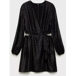 Mango Modell - Svart Flare Mini Kjole Mango Modell - Svart Flare Mini Kjole
