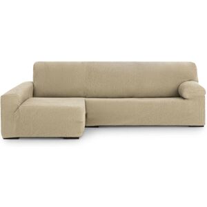 Fijalo Funda de Sofá Beige Jacquard Elástico - Chaise Longue Izquierda Fijalo Funda de Sofá Beige Jacquard Elástico - Chaise Longue Izquierda