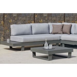 Ensemble Salon de Jardin Hevea - Aluminium Anthracite, Coussins Gris Clair - Publicité Ensemble Salon de Jardin Hevea - Aluminium Anthracite, Coussins Gris Clair - Publicité