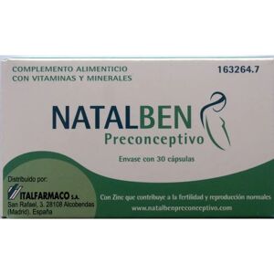 Italfarmaco Natalben Preconception - 30 Capsules - Reproductive Support Italfarmaco Natalben Preconception - 30 Capsules - Reproductive Support