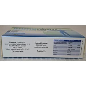 Extrefarma Immunium 20 Capsules - Immune System Support Extrefarma Immunium 20 Capsules - Immune System Support