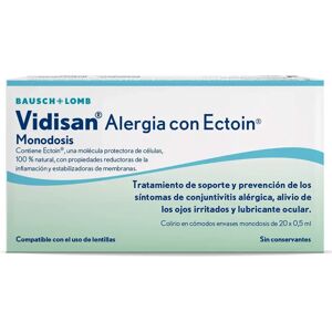 Vidisan Allergy Eye Drops with Ectoin - Eye Drops for Allergies - 20 x 0.5ml Vidisan Allergy Eye Drops with Ectoin - Eye Drops for Allergies - 20 x 0.5ml