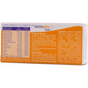 Italfarmaco Natalben Twin 30 capsules - Support for Twin Pregnancy Italfarmaco Natalben Twin 30 capsules - Support for Twin Pregnancy