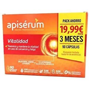 Apisérum Vitalidad Unisex Suplemento Alimenticio - 90 Cápsulas Apisérum Vitalidad Unisex Suplemento Alimenticio - 90 Cápsulas