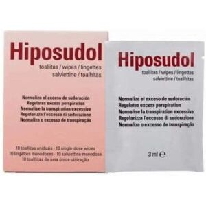 Laboratorios ViƱas Hiposudol Wipes - Regulates Excessive Sweating - Wipes Laboratorios ViƱas Hiposudol Wipes - Regulates Excessive Sweating - Wipes