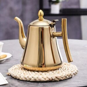 We Satisfied Gold Grey Stainless Steel Tea Kettle - Tea Kettle We Satisfied Gold Grey Stainless Steel Tea Kettle - Tea Kettle
