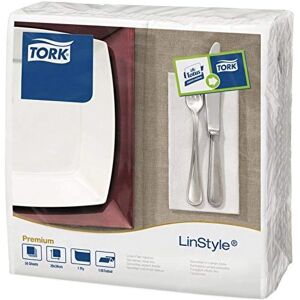 Tork White Linen-Like Dinner Napkins - 50 Pack Tork White Linen-Like Dinner Napkins - 50 Pack