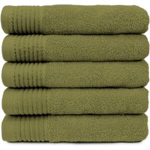 The One - Towelling - 50x100 cm - Olijfgroen - Handdoek The One - Towelling - 50x100 cm - Olijfgroen - Handdoek