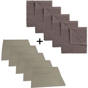 The One Towelling - The One Kitchen Set - Taupe - Handdoeken The One Towelling - The One Kitchen Set - Taupe - Handdoeken
