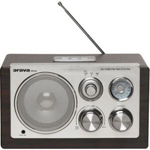 Radio portable Orava RR-29 - Analogique AM/FM Argenté - Publicité Radio portable Orava RR-29 - Analogique AM/FM Argenté - Publicité