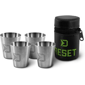 Delphin - RESET 4en1 - 30 ml - inox - Lot de verres - Publicité Delphin - RESET 4en1 - 30 ml - inox - Lot de verres - Publicité