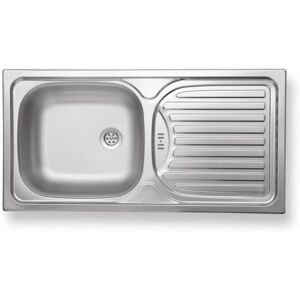 Fregadero de Cocina de Acero Inoxidable NOVASERVIS - 435x860 mm - Un Cuenco con Escurridor Fregadero de Cocina de Acero Inoxidable NOVASERVIS - 435x860 mm - Un Cuenco con Escurridor