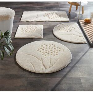 GRUND Beigefarbene Halbrunde Badematte - 50x80cm GRUND Beigefarbene Halbrunde Badematte - 50x80cm