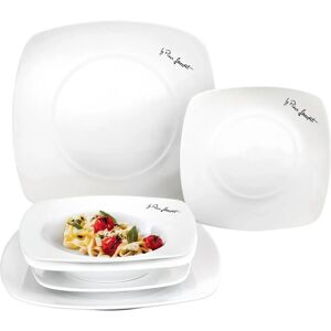 Lamart LT9002 Ensemble de Assiettes en Porcelaine Carrées - Vaisselle - Publicité Lamart LT9002 Ensemble de Assiettes en Porcelaine Carrées - Vaisselle - Publicité